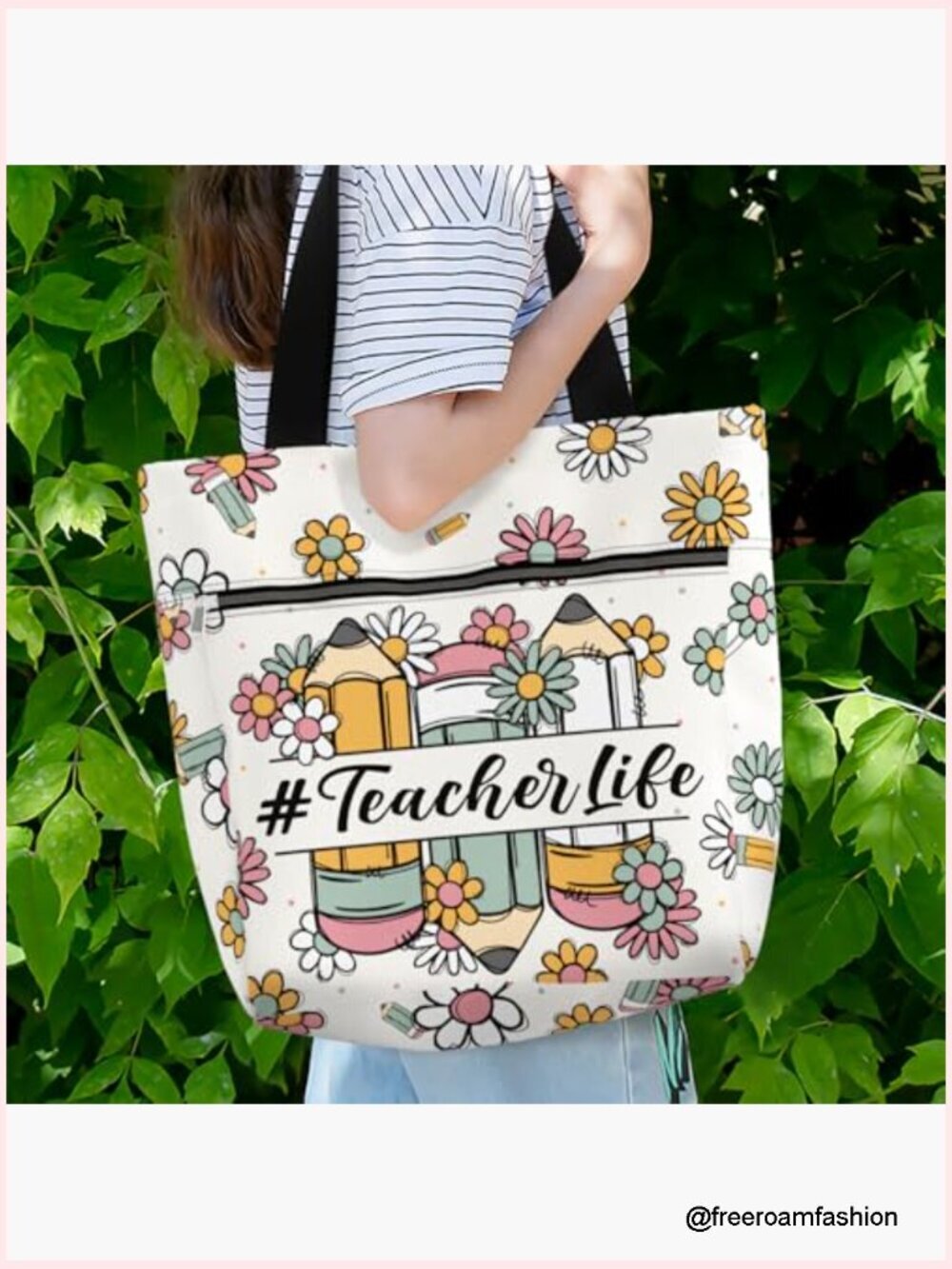 Large Waterproof Tote Bag with Multiple Pockets for Work Laptop - Picture 2 of 7